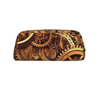 NBSKSDLK Cool Steampunk Gears Makeup Bag per donne uomini matita sacchetto da viaggio piccola borsa cosmetica con cerniera borse estetiche penne estetiche borse portaoggetti alla moda portamonete in