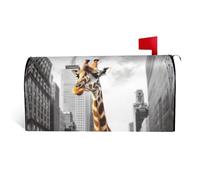 NBSKSDLK Copertura magnetica per cassetta delle lettere di New York, dimensioni standard, 53,3 x 45,7 cm, copertura decorativa per cassetta delle lettere da giardino, cortile, esterno, impermeabile