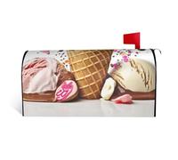 NBSKSDLK Coperture magnetiche per cassette postali per gelato, dimensioni standard, 64,8 x 53,3 cm, copertura decorativa per cassetta delle lettere da giardino, cortile, esterno, involucro