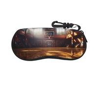 NBSKSDLK Custodia per occhiali da sole da campo da basket, ultra leggera, antiurto, con moschettone e cerniera