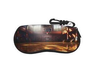 NBSKSDLK Custodia per occhiali da sole da campo da basket, ultra leggera, antiurto, con moschettone e cerniera