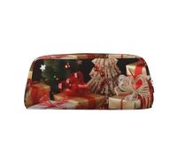 NBSKSDLK Decorazione natalizia Borsa per il trucco regalo di Natale per donne e uomini astuccio da viaggio piccola borsa cosmetica con cerniera Borse da toilette estetiche borse per penne estetiche