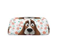 NBSKSDLK Divertente borsa per il trucco con cane per donne e uomini astuccio da viaggio piccola borsa cosmetica con cerniera borse da toilette estetiche borse per penne estetiche borse portaoggetti
