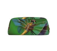 NBSKSDLK Dragonfly Borsa per il trucco per donne e uomini, astuccio da viaggio, piccola borsa per cosmetici con cerniera, borse estetiche per penne estetiche, borse portaoggetti alla moda in pelle