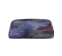 NBSKSDLK Grand Canyon Borsa per il trucco per donne e uomini, astuccio da viaggio, piccola borsa per cosmetici con cerniera, borse estetiche per penne estetiche, borse portaoggetti alla moda in pelle