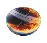 NBSKSDLK Ice and Fire - Coprisedia rotondo per sgabello da bar, con fascia elastica, lavabile, rimovibile, in morbido velluto, 30,5 cm