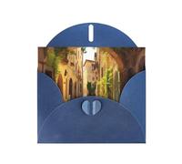 NBSKSDLK Italian Street - Biglietti di auguri per tutte le occasioni, vuoti, con buste, biglietti di auguri pop-up per compleanno, biglietti di ringraziamento personalizzati, 10 x 15 cm