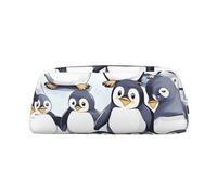 NBSKSDLK Molti simpatici pinguini bambino schizzo trucco borsa per donne uomini matita sacchetto viaggio piccola borsa cosmetica con cerniera borse estetiche penne borse di stoccaggio alla moda borsa