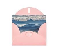 NBSKSDLK Paesaggio con montagne e nuvole biglietti di auguri per tutte le occasioni Biglietti vuoti con buste Pop Up Biglietto di compleanno Cartoline di ringraziamento personalizzato 10,2 x 15,2 cm