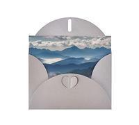 NBSKSDLK Paesaggio con montagne e nuvole biglietti di auguri per tutte le occasioni Biglietti vuoti con buste Pop Up Biglietto di compleanno Cartoline di ringraziamento personalizzato 10,2 x 15,2 cm