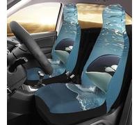 NBSKSDLK Set di 2 coprisedili anteriori impermeabili per auto, camion e SUV, traspiranti, universali, coprisedili per auto, camion e SUV, coprisedili per auto