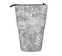 Nbtghga Blue Grace - Astuccio telescopico con stampa di flora, per matite e matite, ideale come regalo, Nero , Taglia unica