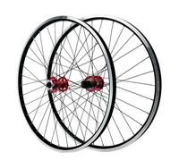 NBTRXWAFR 26/27,5/29 Pollici MTB Mountain Bike Set Ruote Anteriori E Posteriori con Doppio Disco A Sei Fori, Ruote in Alluminio con 2 Raggi,Rosso,26inch