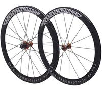 NBTRXWAFR 700C V/C Freno A Cerchio Ruote da Corsa 30 Mm 40 Mm 50 Mm Cerchi Biciclette Ruota Anteriore Ruota Posteriore Chiusura Rapida Mozzi con Cuscinetti Cassetta 7-12 Marce,Gold hub,30mm