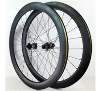 NBTRXWAFR Ruote da Bicicletta da Strada in Fibra di Carbonio, Blocco Centrale Thru Axle Brake 38Mm/50Mm Disc Brake Sealed Bearings 1720G Road Wheel Hub per 7-12 velocità,QR,50mm