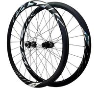 NBTRXWAFR Set di Ruote da Strada 700C Freno A Disco Perno Passante Cerchi in Lega di Alluminio A Doppio Strato Mozzo 24H per Ruote per Bici A Cassetta A 8-12 velocità,Nero