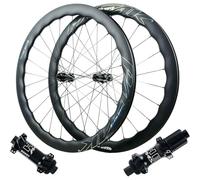 NBTRXWAFR Set di Ruote per Mountain Bike A Sgancio Rapido in Fibra di Carbonio 700C, 24 Raggi Anteriori 2 Posteriori 4 Cuscinetti Cricchetto Planetario 54T Compatibile 700C * 23C-50C Set di Ruote,HG