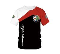 NBVGFGDF Maglietta da Uomo, per Alfa Romeo 8C Competizione/Spider 2007-2010 T-Shirt Girocollo Semplice, Cotone Morbidezza e Traspirabilit Uomo T-Shirt Maniche Corte Slim,A-XXL