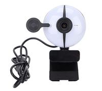 NBVGHPSRW Videocamera per computer 2K, webcam USB 2.0 con microfono integrato per riduzione del rumore, luce di riempimento regolabile e messa a fuoco automatica per streaming, apprendimento online