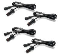 NBWDY 4 cavi di prolunga da 152,4 cm a 2 pin con connettori maschio e femmina impermeabili su entrambe le estremità per luce LED monocolore anello ruota luce roccia luce spina di scarico per barche