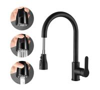 NBYGSC Acciaio Inossidabile Cascata tiro Segno Singolo tizio cucink da Cucina Cucinare, Rubinetto Prova Splash a Doppio Scopo Caldo per l'utilità della Lavanderia Camper (Un clic di Fermo 01)