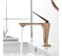 NBYGSC Bacino con Doppio Rubinetto Caldo Freddo e Un Foro, Rubinetto da Bagno con spout ceramico per modernizzazione