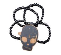 NBYGSC Collana con teschio per uomo, Ciondolo con testa di teschio di capra in argento sterling 925, Collana con ciondolo scheletro di teschio di morte Hip Hop, Collana Memento Mori, Medaglione pirata