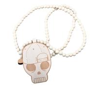 NBYGSC Collana con teschio per uomo, Ciondolo con testa di teschio di capra in argento sterling 925, Collana con ciondolo scheletro di teschio di morte Hip Hop, Collana Memento Mori, Medaglione pirata