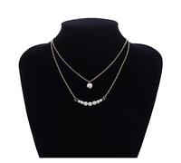 NBYGSC Collana da Donna Collana Girocollo di Perle Corte a Strati per Donna Collana di Perline Bianche Gioielli da Sposa Collare Girocollo di Perle Regali Collana Girocollo per la casa