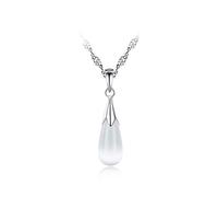 NBYGSC Collana di Elegante Collana con Pendente a Goccia d'Acqua Orecchini con Collana di Opale Accessori per Regalo di Matrimonio per Donna Collana con Pendente a Punto di