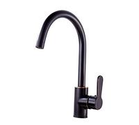 NBYGSC da Cucina Tutto Il Rame Freddo e Acqua Calda miscelazione Piatto Vaso di lavastoviglie Rubinetto Rotazione, b (Nero a)