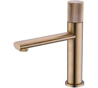 NBYGSC Faucetti Rame Nero Waterfall Single Hole Cold e Caldo Acqua Pianura Faucettino Mixa Ceramica Fauneletti