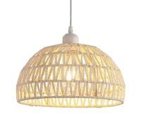 NBYGSC Lampadario a Sospensione in Corda di Canapa Lampadario da caffè Intrecciato a Mano Ristorante del Sud-EST Asiatico Decorazione del corridoio Illuminazione Base Regolabile in Altezza Lampada a