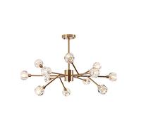 NBYGSC Lampadario di Sputnik del Settore, lampadario di, lampadari di Industriale G9, Luce a Sospensione per Finitura in Ottone, Luce del soffitto a Montaggio Semi -Filo per Il corridoio della