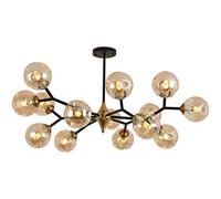 NBYGSC Lampadario di Sputnik Industriale ， lampadario, Luce del soffitto di Mezza secolo in Ottone, Luce a Sospensione retrò di Vetro Grandi lampadari per la Camera da Letto della Camera da Pranzo