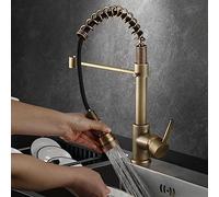 NBYGSC Materiale in Rame Cassetto della casa Grey Cucina Gucina Rolutta Calda e Fredda, Molla Antica con Tubo di Ingresso dell'Acqua