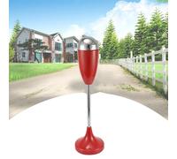 NBYGSC Piedistallo da Esterno per Patio - Posacenere Creativo da Uomo - Posacenere da Pavimento con Coperchio Acciaio Inossidabile antiruggine Resistente alle intemperie Regolabile(Rosso)