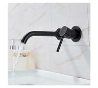 NBYGSC Rubinetto da Cucina del Bagno Opaco a Parete Un Buco Freddo di Lavaggio Rompere Il lavandino in Ottone (Bronzo Nero)