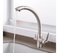 NBYGSC Triplo Filtratoletto da Cucina per l'Acquedotto con cavità Singola e Acqua Fondaio, Nero (Color: Nero)