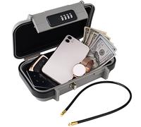 NBYT Cassetta di sicurezza portatile, codice LockBox combinato, mini cassaforte da viaggio antifurto impermeabile con catena rimovibile, scatola di blocco portatile per casa, auto, viaggio