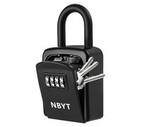 NBYT Cassetta portachiave portatile con combinazione, per nascondere una chiave esterna, impermeabile, di piccole dimensioni con grillo