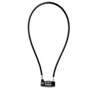 NBYT Lucchetto con combinazione a 5 parole, con cavo di sicurezza da 8 mm, lucchetto antifurto per cancelli, porte, biciclette, colore nero