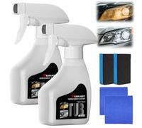 Nbzsmlkn Ripristinatore Fari Whimsyard, Pulitore Fari Whimsyard, Kit per Il Rinnovamento E Il Restauro dei Fari per Auto, Agente per Il Rinnovamento dei Fari, Adatto A Tutte Le Auto (2 Pezzi)
