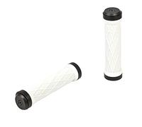 NC-17 6311 Lock-On - Manopole per Manubrio Take Control II S-PRO, 28 mm, Colore: Nero/Bianco