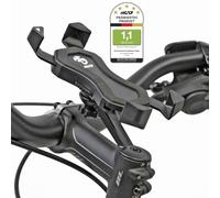 NC-17 Connect - Supporto universale 3D #1 per smartphone e telefono cellulare, per bicicletta, moto, per iPhone, Galaxy/supporto per navigazione/supporto per telefono cellulare/nero