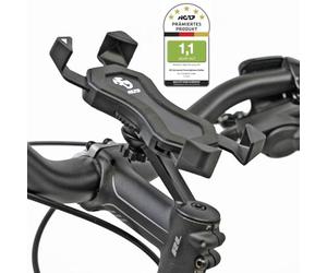 NC-17 Connect - Supporto universale 3D #1 per smartphone e telefono cellulare, per bicicletta, moto, per iPhone, Galaxy/supporto per navigazione/supporto per telefono cellulare/nero