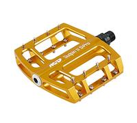 NC-17 Sudpin II S-PRO - Pedali con Piattaforma CNC, per Mountain Bike, BMX, Cuscinetti scorrevoli e Cuscinetti a Sfera, ASSE CR-Mo, Oro