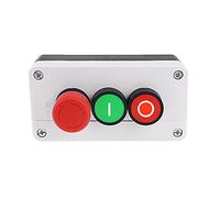NC Arresto di emergenza NO Rosso Verde Interruttore a pulsante Stazione 600V 10A Componenti elettronici (Size : Fuhao)