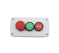 NC Arresto di emergenza NO Rosso Verde Interruttore a pulsante Stazione Start Stop Interruttore a pulsante impermeabile autosigillante Industriale 600 V 10 A(Start-Stop)