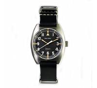 NC BALTANY W10 Tonneau Watch Homage Raf British Army Orologio da polso automatico da uomo in acciaio inossidabile NH38 (black NA strap)